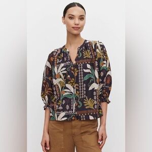 Velvet by Graham & Spencer 80% cotton 20% silk top. Beautiful colors